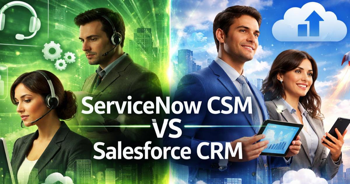 ServiceNow CSMとSalesforce CRMは何が違う？カスタマーサービス領域で迷わないための比較ガイド