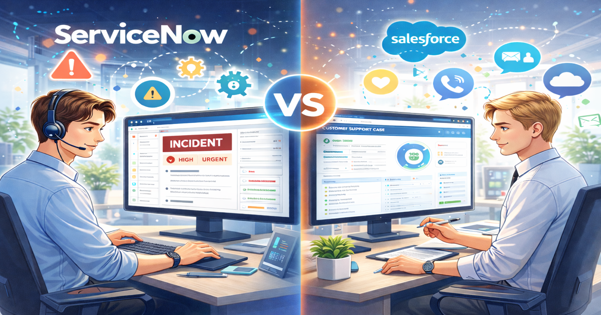 情シスが使うならどっち？ServiceNowとSalesforceを情シス観点で徹底比較